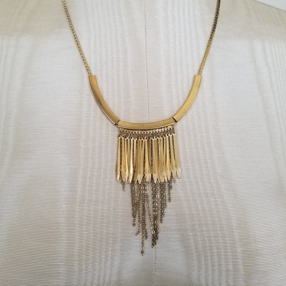 Fringe Necklace 20" Herringbone Chain - Picture 7 of 7